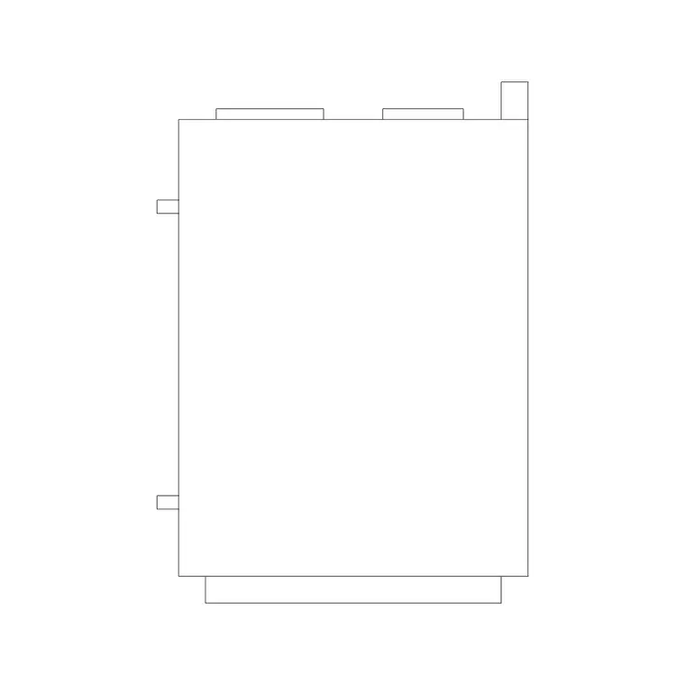 Cooking Range Ele 6 DWG CAD block thumbnail — kitchen drawing