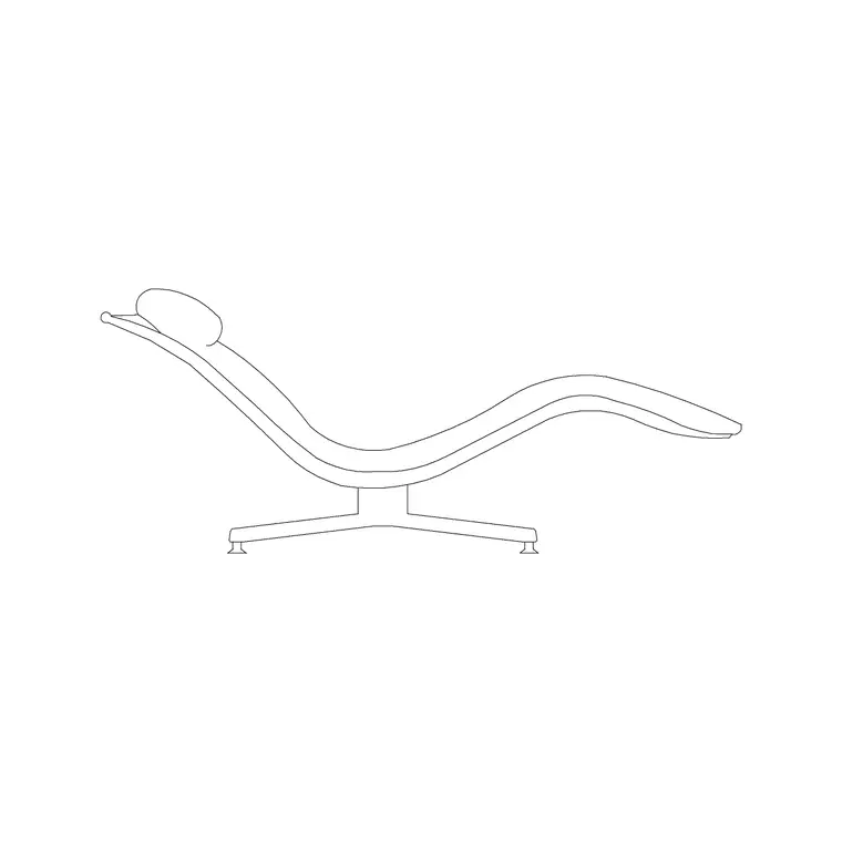Couch Side Ele DWG CAD block thumbnail — furniture drawing