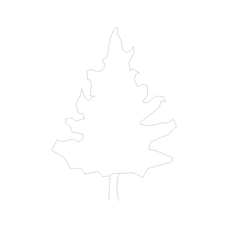 Cristmas Tree DWG CAD block thumbnail — trees & plants drawing