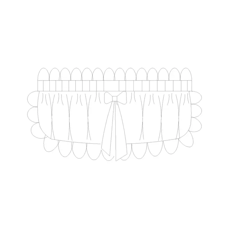 Curtain Elevation (16) DWG CAD block thumbnail — accessories drawing