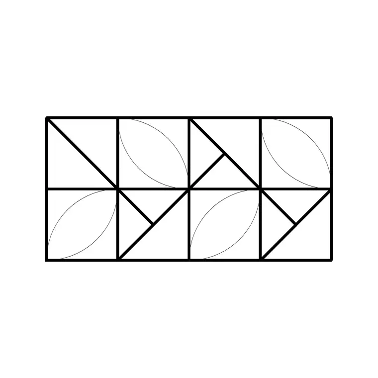 Curve Shape Fence 2 DWG CAD block thumbnail — outdoor drawing