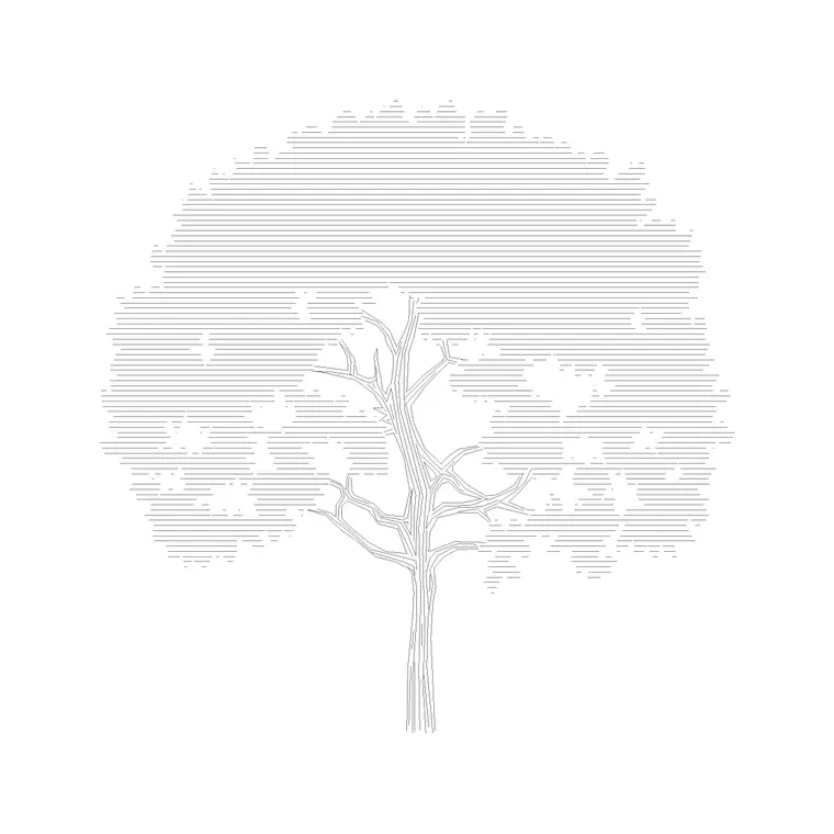 Deciduous Trees (16) DWG CAD block thumbnail — trees & plants drawing