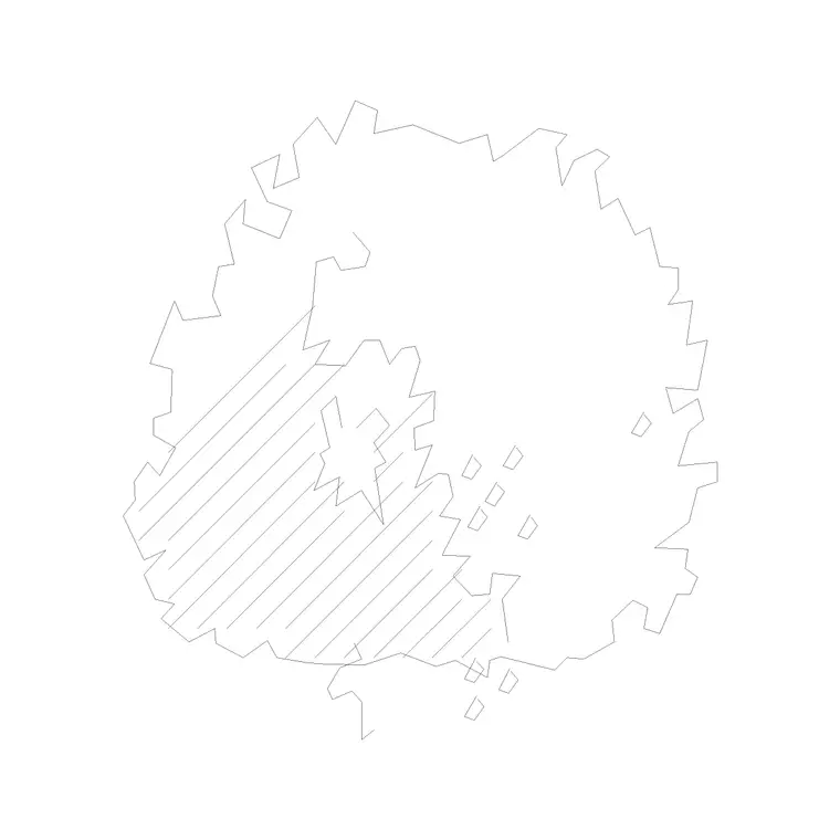 Deciduous Trees (2) DWG CAD block thumbnail — trees & plants drawing