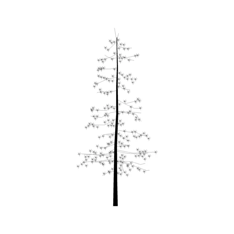 Deciduous Trees (22) DWG CAD block thumbnail — trees & plants drawing