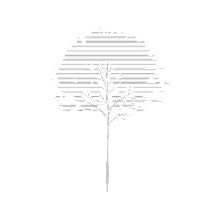 Deciduous Trees (3) DWG CAD block thumbnail — trees & plants drawing