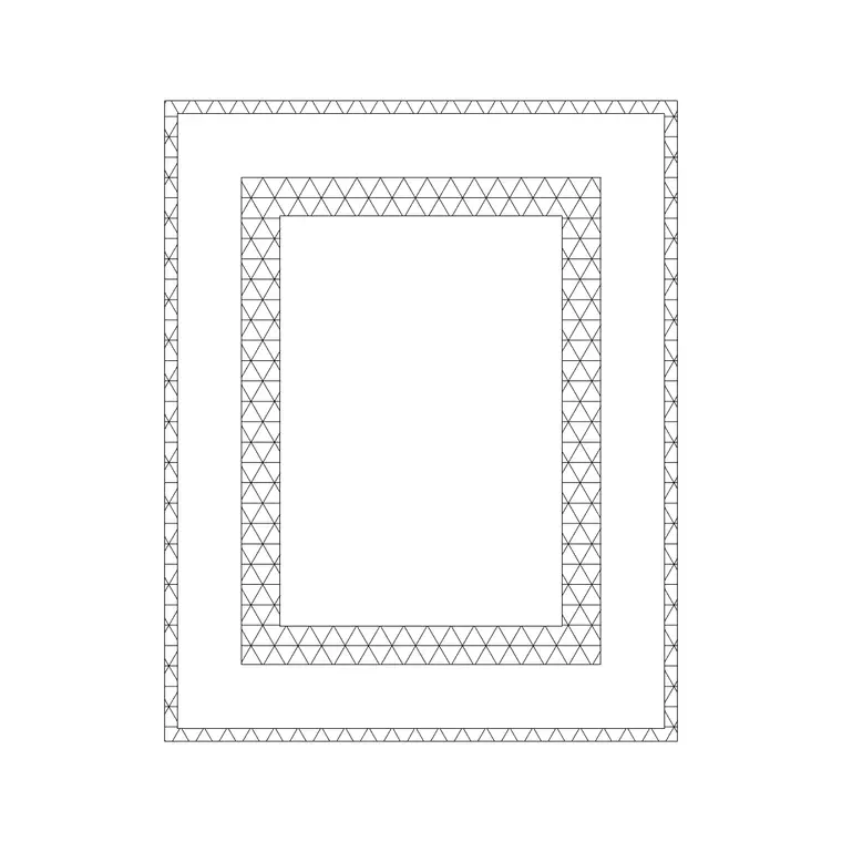 Decorative Frame.2 DWG CAD block thumbnail — accessories drawing