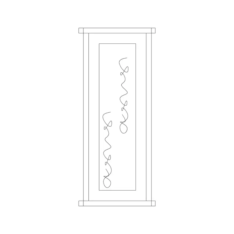Decorative Frame.3 DWG CAD block thumbnail — accessories drawing