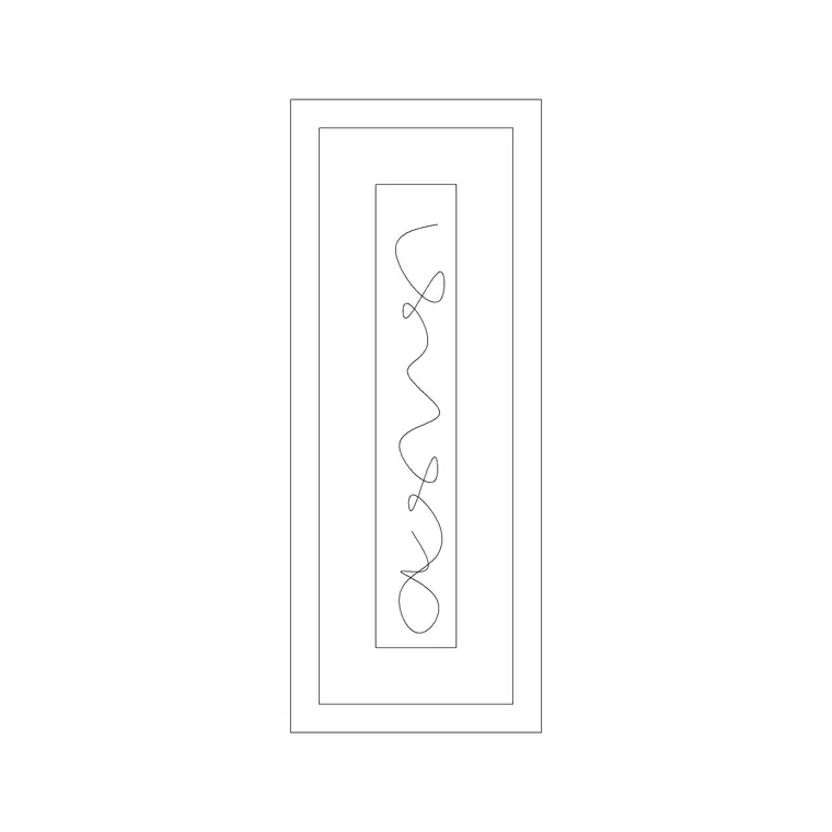 Decorative Frame 4 DWG CAD block thumbnail — accessories drawing