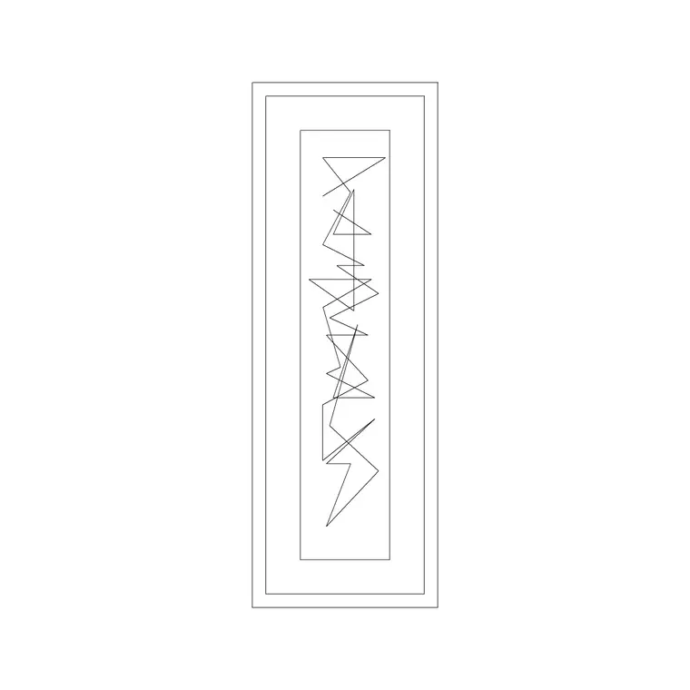 Decorative Frame 5 DWG CAD block thumbnail — accessories drawing
