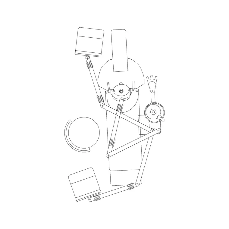 Dental Chair DWG CAD block thumbnail — medical drawing