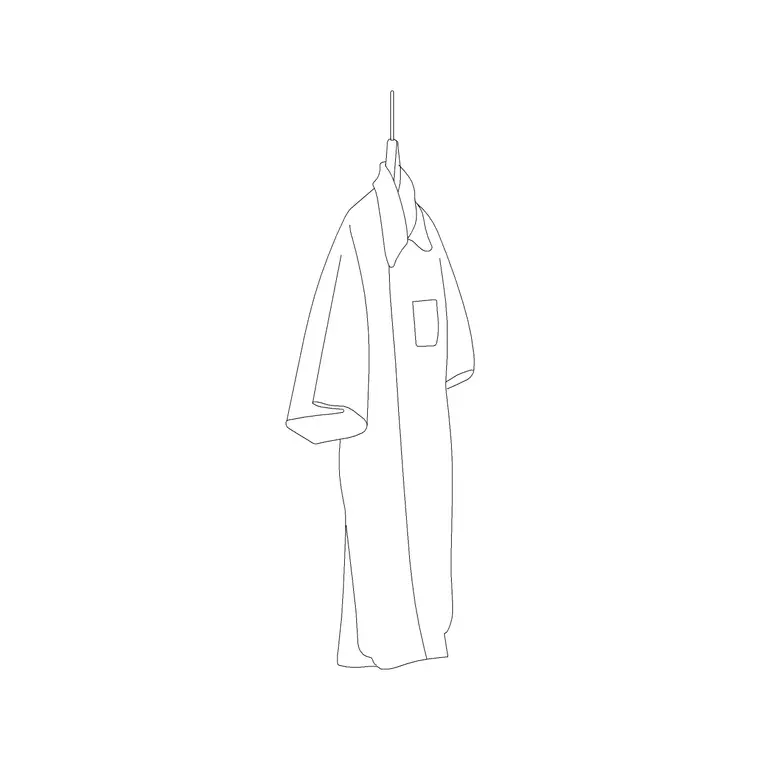 Doctor Dress DWG CAD block thumbnail — accessories drawing