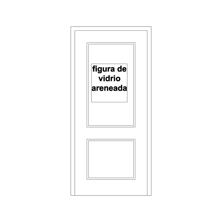 Door With Lipping 2 DWG CAD block thumbnail — doors drawing