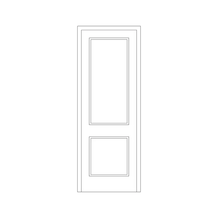 Door With Lipping DWG CAD block thumbnail — doors drawing