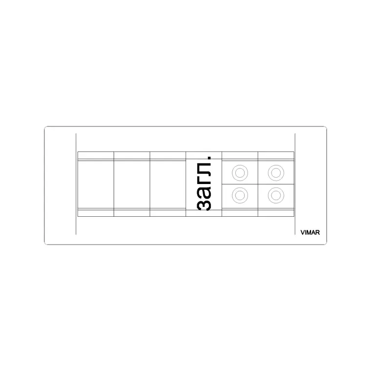Electric Socket Vimar 9 DWG CAD block thumbnail — office drawing
