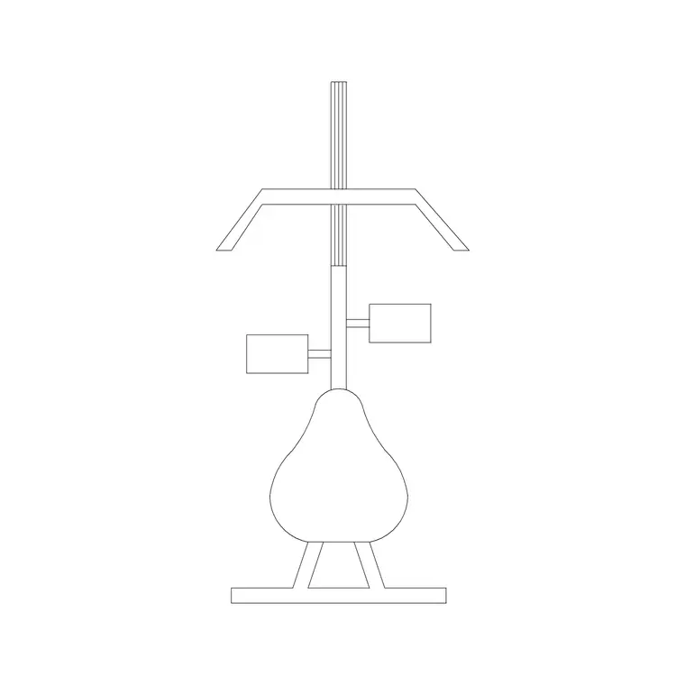 Elliptical Plan DWG CAD block thumbnail — fitness & sports drawing
