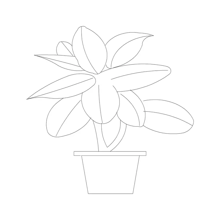 Eplant19 DWG CAD block thumbnail — trees & plants drawing