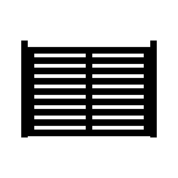 Fence DWG CAD block thumbnail — outdoor drawing