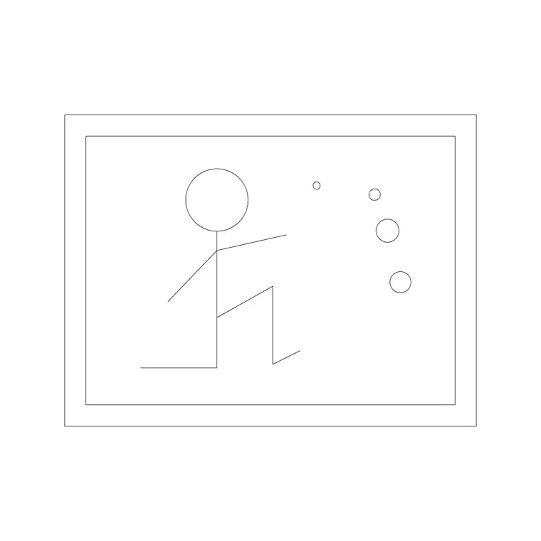 Figure Frame 1 DWG CAD block thumbnail — accessories drawing