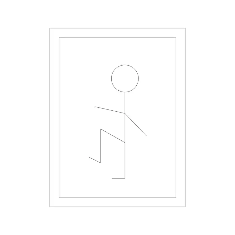 Figure Frame 2 DWG CAD block thumbnail — accessories drawing
