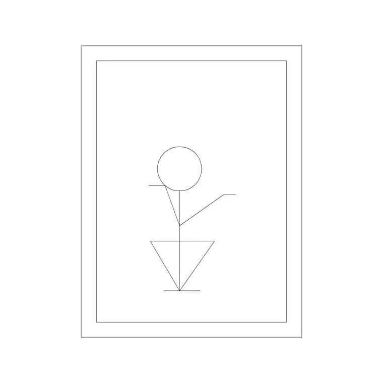 Figure Frame 3 DWG CAD block thumbnail — accessories drawing