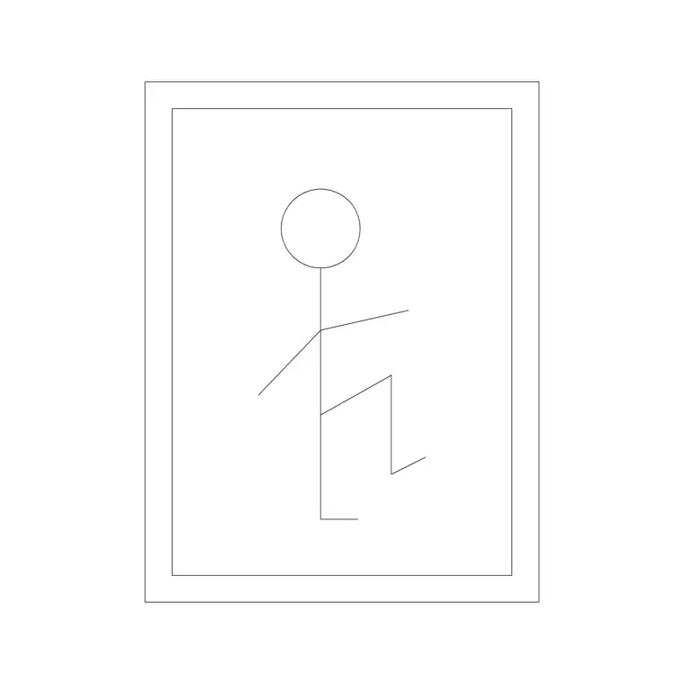 Figure Frame 4 DWG CAD block thumbnail — accessories drawing