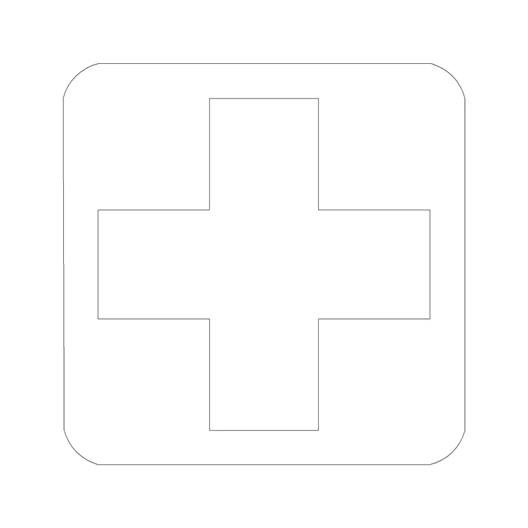 First Aid DWG CAD block thumbnail — building symbols drawing