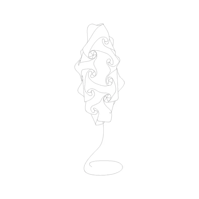 Floor Lamp Ele (4) DWG CAD block thumbnail — lighting drawing
