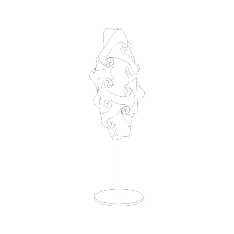 Floor Lamp Ele (5) DWG CAD block thumbnail — lighting drawing