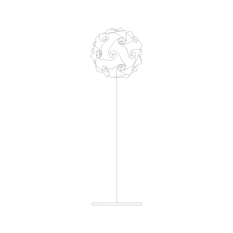 Floor Lamp Ele (6) DWG CAD block thumbnail — lighting drawing