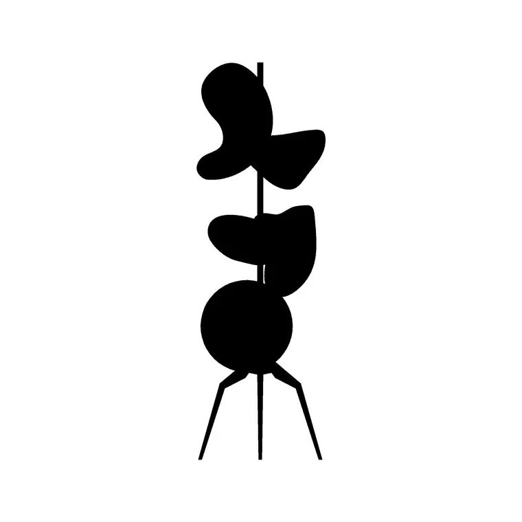 Floor Lamp Ele (7) DWG CAD block thumbnail — lighting drawing