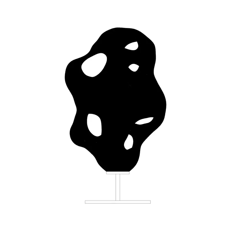 Floor Lamp Ele (8) DWG CAD block thumbnail — lighting drawing