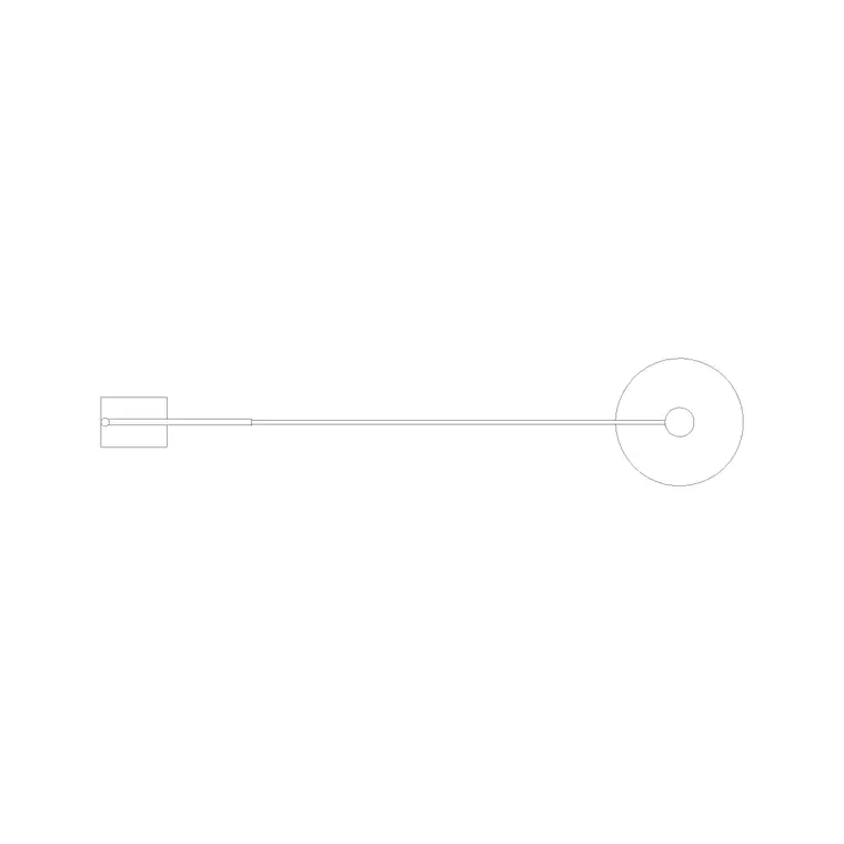 Floor Lamp Plan (1) DWG CAD block thumbnail — lighting drawing