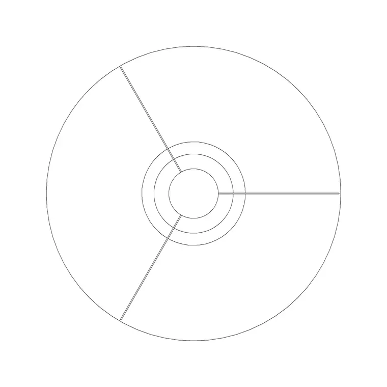 Frisbi Pl DWG CAD block thumbnail — lighting drawing