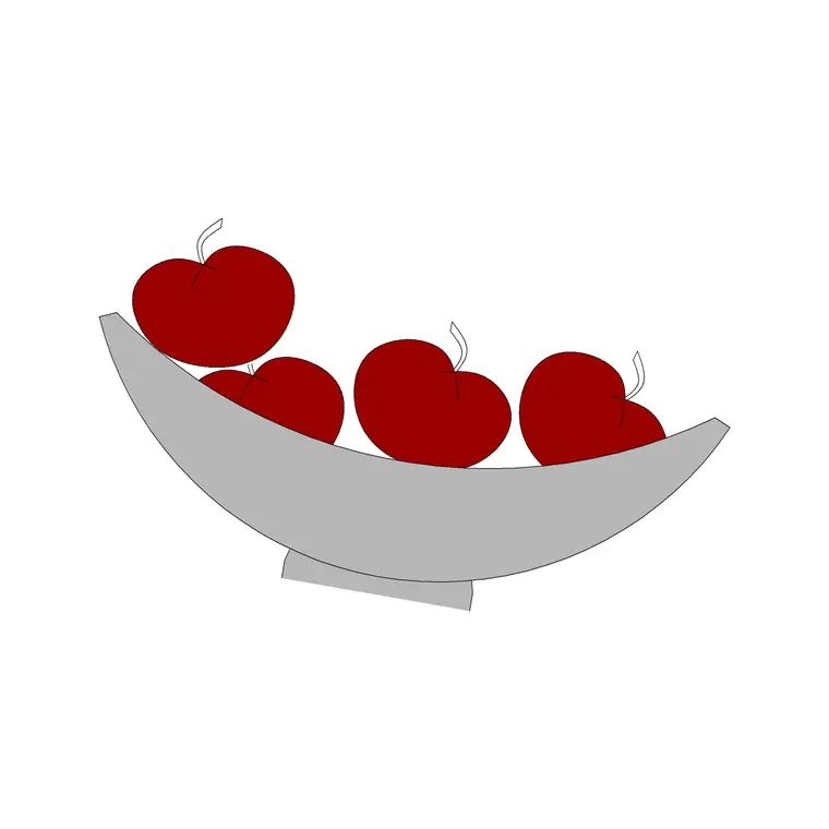 Fruit Bowl DWG CAD block thumbnail — other cad blocks drawing