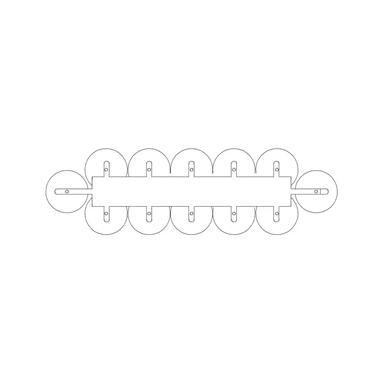 Fucsia 12 Pl DWG CAD block thumbnail — lighting drawing