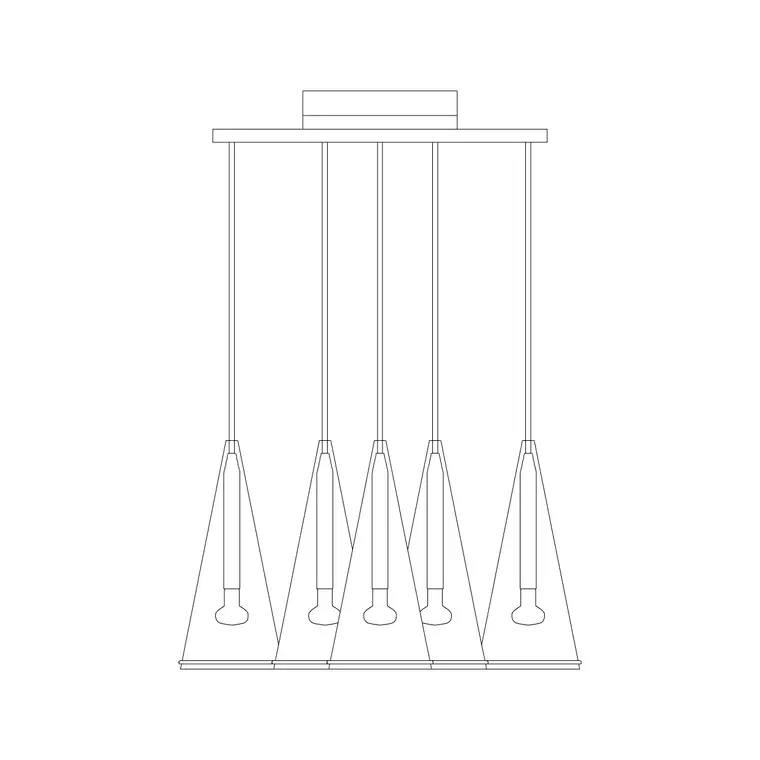 Fucsia 8 El Front DWG CAD block thumbnail — lighting drawing