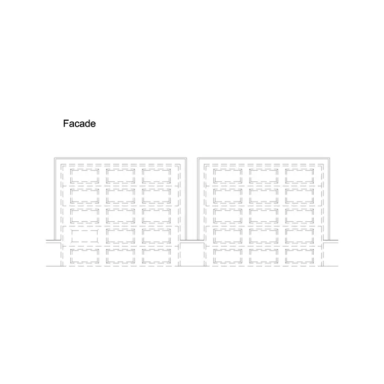 Garage Door Ele Desginer DWG CAD block thumbnail — doors drawing