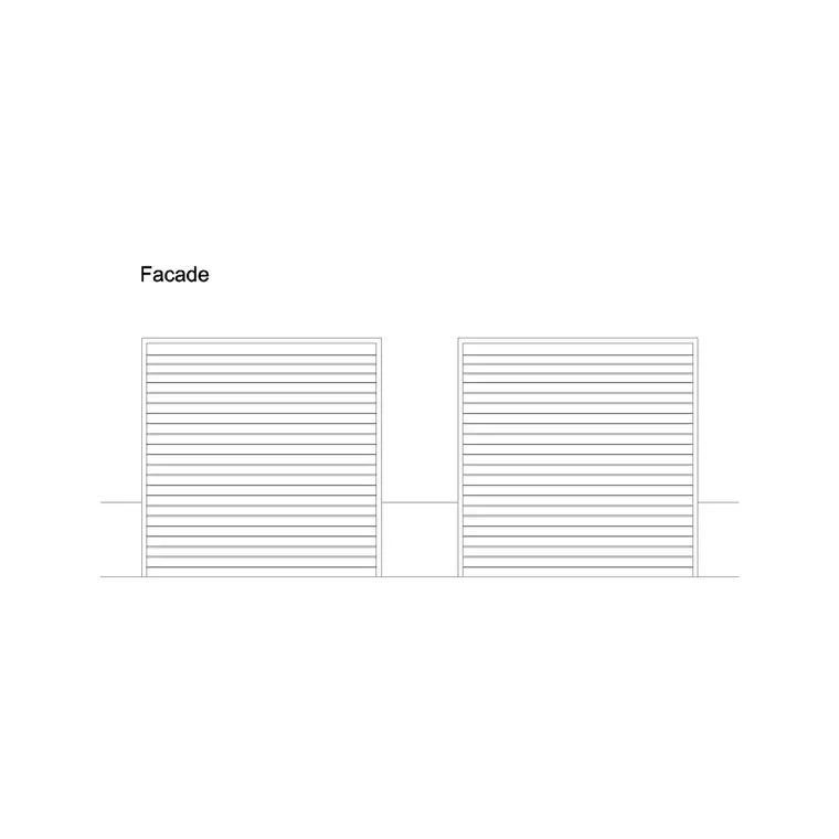 Garage Door Ele Shutter DWG CAD block thumbnail — doors drawing