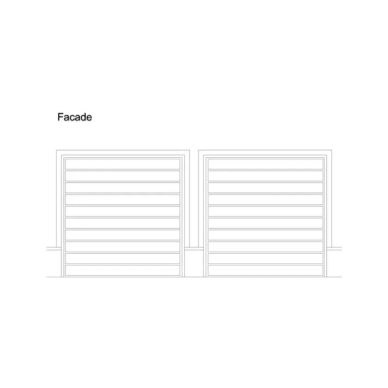Garage Door Ele DWG CAD block thumbnail — doors drawing