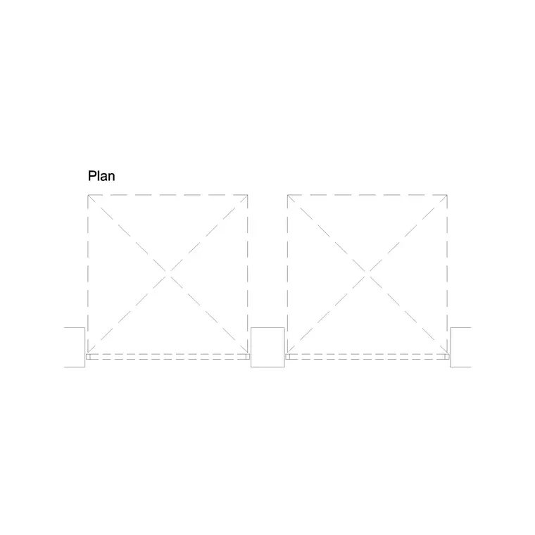Garage Door Plan Desginer DWG CAD block thumbnail — doors drawing