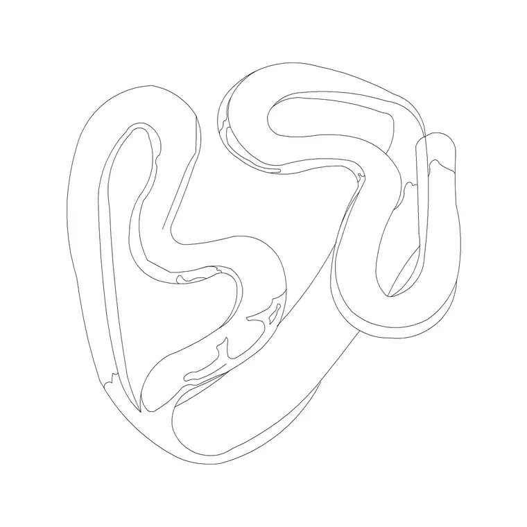 Gold Ring DWG CAD block thumbnail — accessories drawing