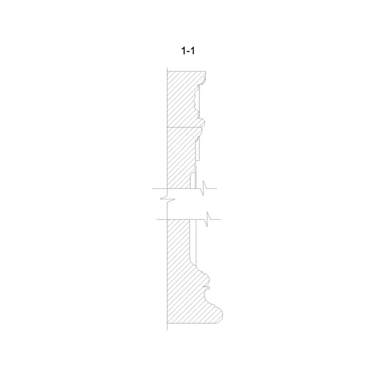 Greek Temple Wall Cornice DWG CAD block thumbnail — other cad blocks drawing