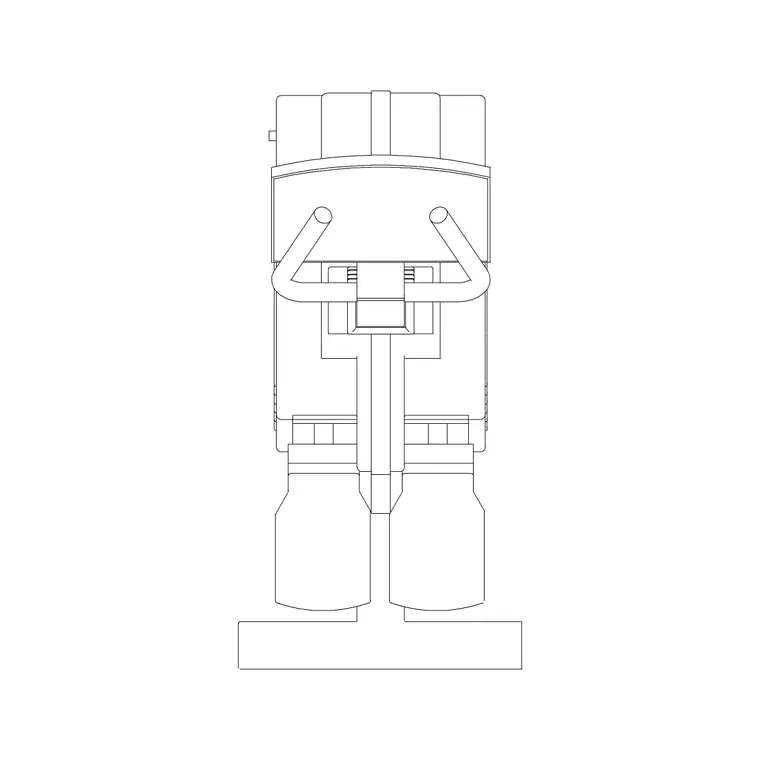 Gym Bike DWG CAD block thumbnail — fitness & sports drawing