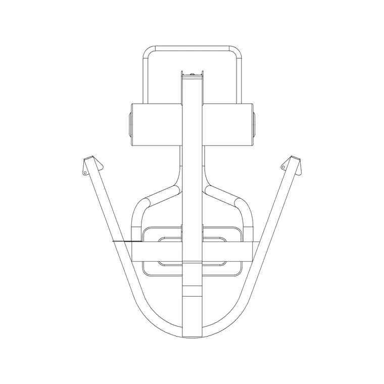 Gym Equip 18 DWG CAD block thumbnail — fitness & sports drawing