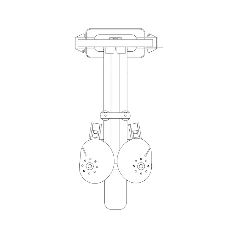 Gym Equip 19 DWG CAD block thumbnail — fitness & sports drawing
