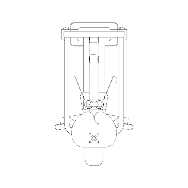 Gym Equip 20 DWG CAD block thumbnail — fitness & sports drawing