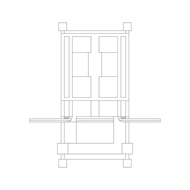 Gym Equip 21 DWG CAD block thumbnail — fitness & sports drawing