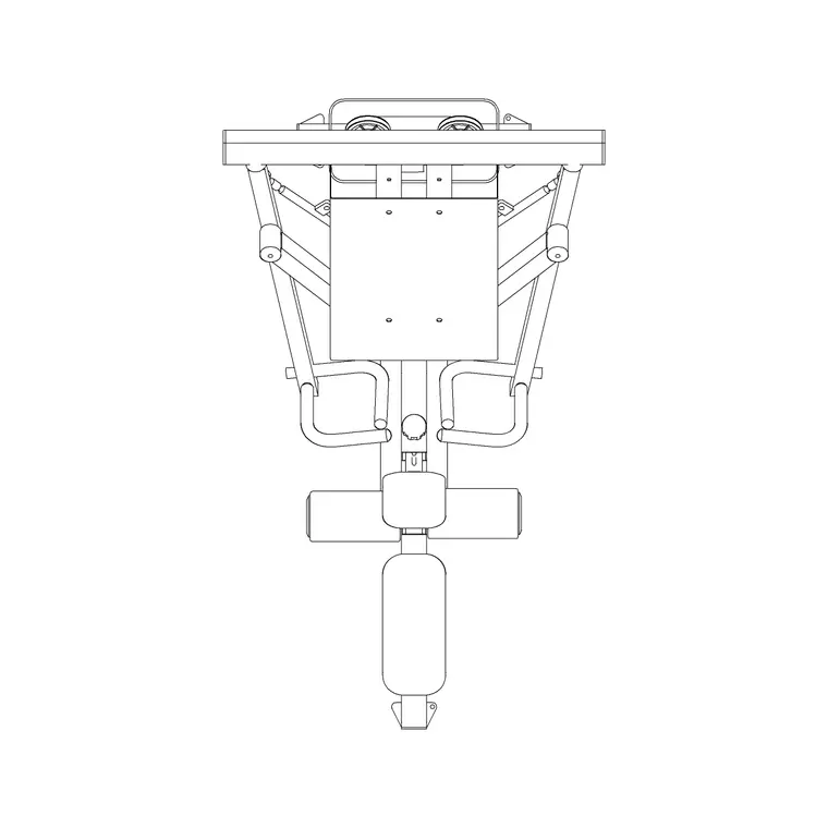 Gym Equip 22 DWG CAD block thumbnail — fitness & sports drawing