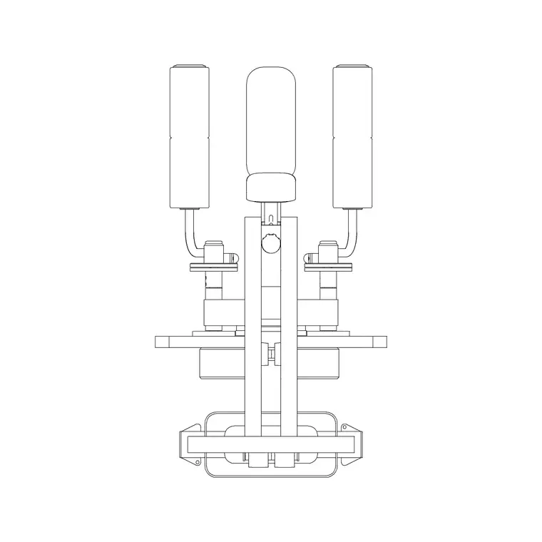 Gym Equip 23 DWG CAD block thumbnail — fitness & sports drawing