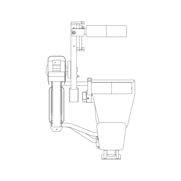 Gym Equip 24 DWG CAD block thumbnail — fitness & sports drawing